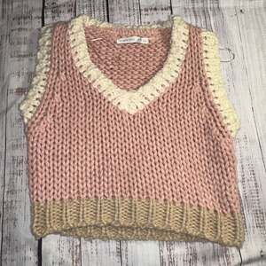 Altar'd State Colorblock Knit Sweater Vest
